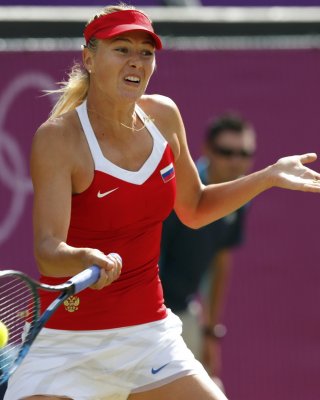 Maria Sharapova Flashing Her Panties At The 2012 Olympics Semifinal In London