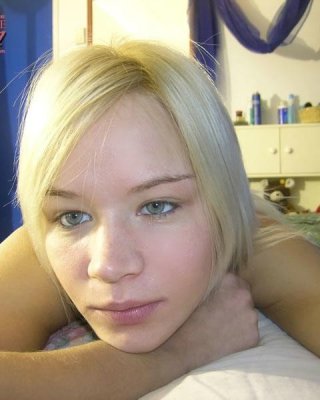 Young little blonde masturbates alone in her bedroom #74004907