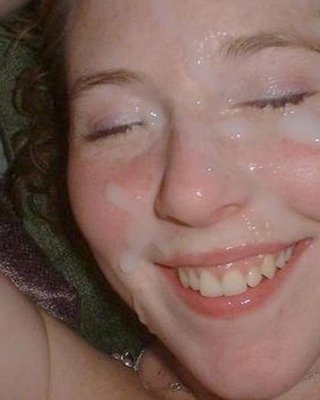 Real amateur girlfriends taking sticky facials #75882938