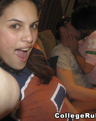 College girl is naked taking hard cock in her throat #77092323