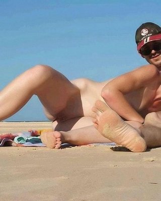 Pornographic Captivating curvaceous babe strips at a nudist seaside