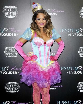 Christina Milian Nipple Slip At HPNOTIQ Liqueur Halloween Recipe Launch In Holly