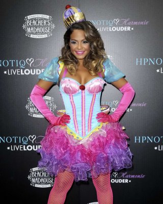 Christina Milian Nipple Slip At HPNOTIQ Liqueur Halloween Recipe Launch In Holly