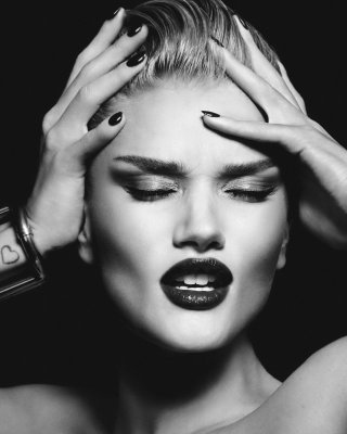 Rosie HuntingtonWhiteley fully naked photo session by Luigi and Iango for Lui Ma #75162792