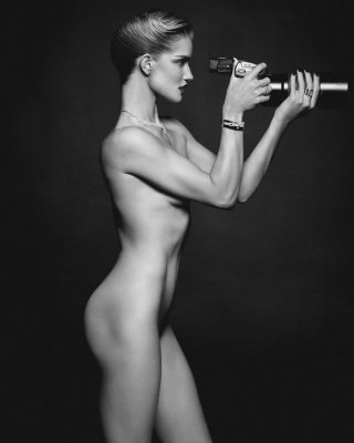 Rosie HuntingtonWhiteley fully naked photo session by Luigi and Iango for Lui Ma #75162800