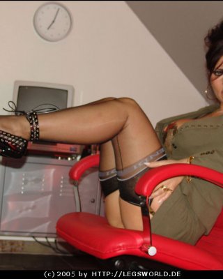 Leggy german stocking lady barbara in stilettos
 #76482072