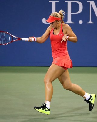 Sabine Lisicki all sweaty flashing her orange panties #75153061