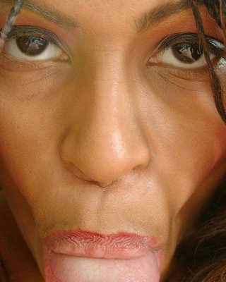 Cock sucking horny ebony babe receiving a hot facial #73436558