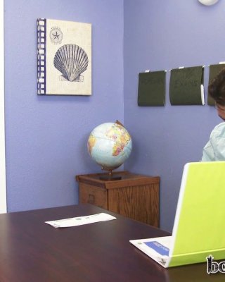 Bad girl Sammie Daniels seducing her teacher in class #73500572