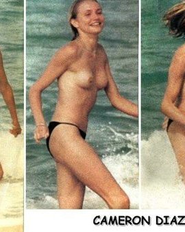 Cameron Diaz Auditions In An Early Topless Photo Shoot