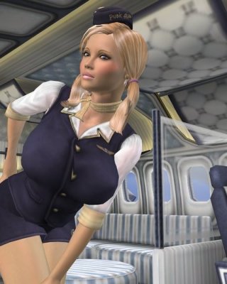 Vollbusige Stewardess gefickt und eingecremt von einem Passagier
 #67054724
