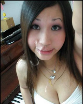 Asian Teens Cummed On