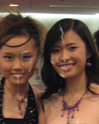 Asian Teens Cummed On