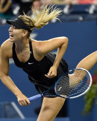 Maria Sharapova Upskirt At The US Open In New York