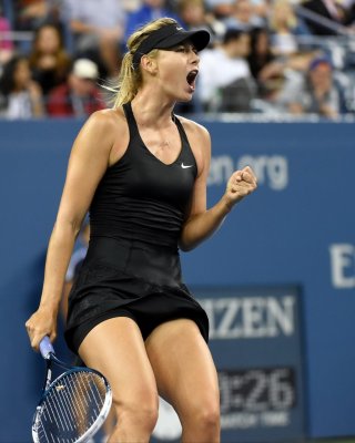 Maria Sharapova Upskirt At The US Open In New York