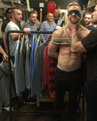 Greedy Whore Stuffed Full Of Cock At A Local Clothing Store