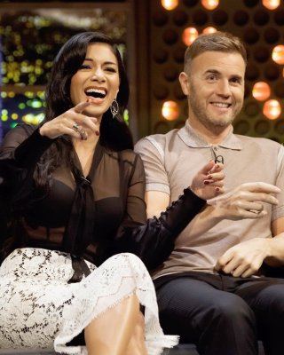 Nicole scherzinger durchsichtig bis zum bh bei der jonathan ross show in london
 #75251085