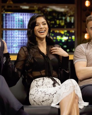 Nicole scherzinger durchsichtig bis zum bh bei der jonathan ross show in london
 #75251099