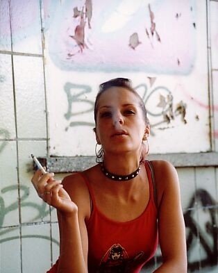 Teen Smoking At The Beach