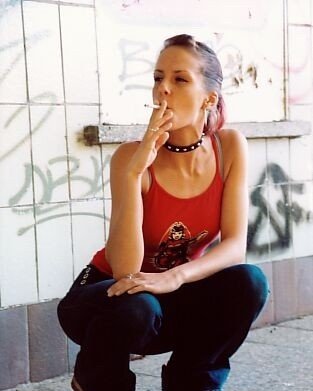 Teen Smoking At The Beach