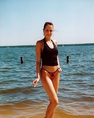 Teen Smoking At The Beach