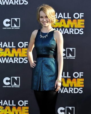 Bridgit Mendler Busty And Leggy In Shiny Mini Dress At 3rd Annual Hall Of Game A