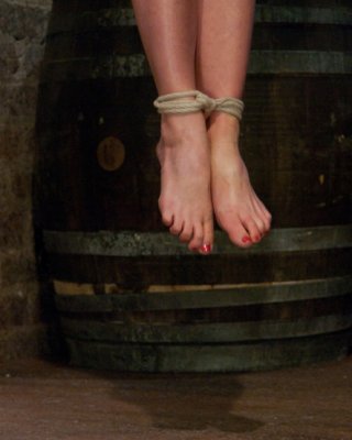 Ariel X all nude blonde gets punished in rope bondage #71928697
