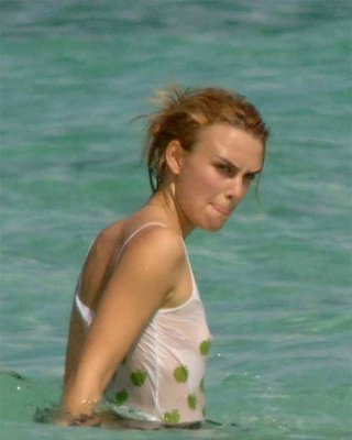 Keira Knightley Revealing Wet Suckable Nipples