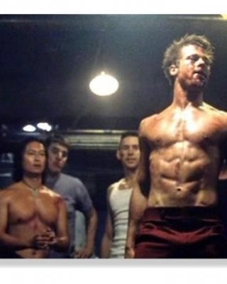 Sexy Hollywood hunk Brad Pitt nude #76966352