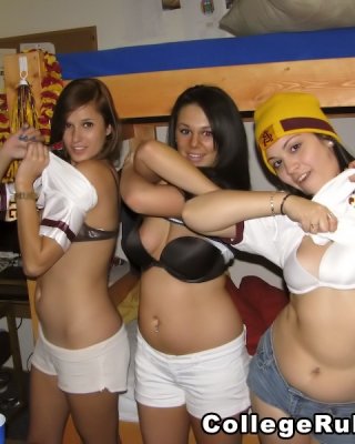 Awesome College Babe Gangbang Party At My College Dorm