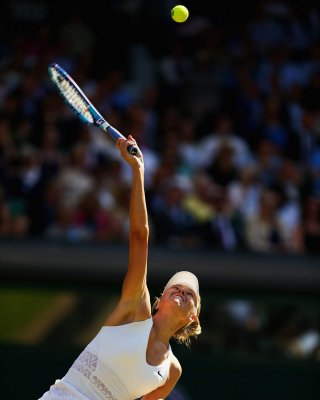 Maria Sharapova Flashing Her White Panties At The Wimbledon