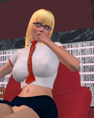 Animierte Stripperin wird rührend mit dem Publikum
 #69488732