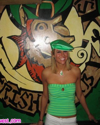 Melissa Celebrating St. Patricks Day