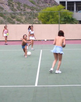 Jordan And Her Friends Get Naughty On The Tennis Court