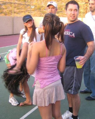 Jordan And Her Friends Get Naughty On The Tennis Court