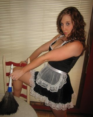 Happy Halloween From Teen Ruby As She Strips Out Of Her Slutty French Maid Costume