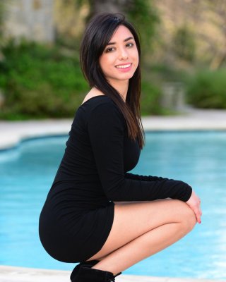 Zoe Martinez strips off her tight black dress to masturbate for you #60204795
