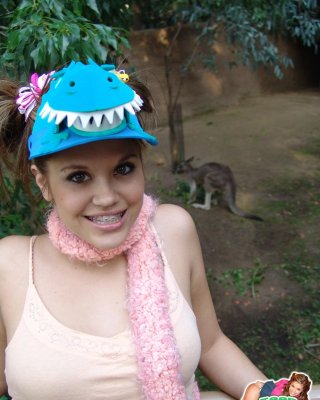 Pictures Of Teen Topanga Messing Around At A Zoo