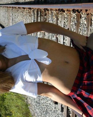 Pictures Of Karen Dreams Stripping Out Of Her Schoolgirl Uniform