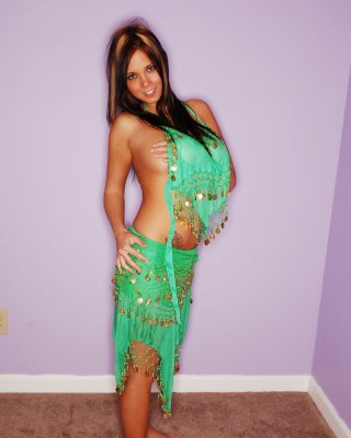 Pictures Of Bailey Knox Dressed As A Sexy Belly Dancer