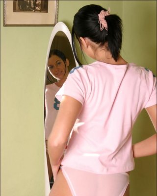 Pictures of teen star Dana Lightspeed teasing in her pink panties #53939691