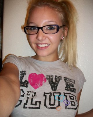 Stunning Teen Girl In Glasses Takes Pics Of Herself