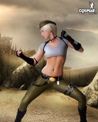 Sexy cosplay model Krya is your badass commando chick Porn  