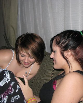Naughty emo GF has some fun with her friend on vacation #60796476