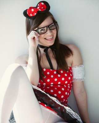 Hot teen model Alison Rey dresses up as Minnie Mouse #53022303