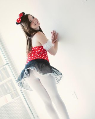 Hot teen model alison rey dresses up as minnie mouse
 #53022536