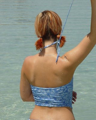 Pictures Of Teen Lindsey Marshal Going For A Skinny Dip On A Beach