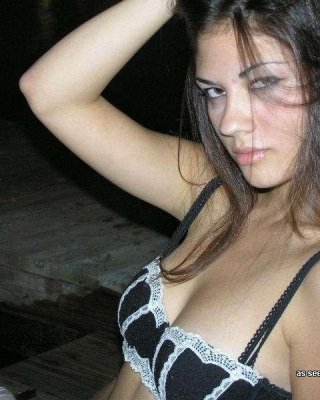 Compilation Of A Brunette Chick Flashing Her Round Breasts