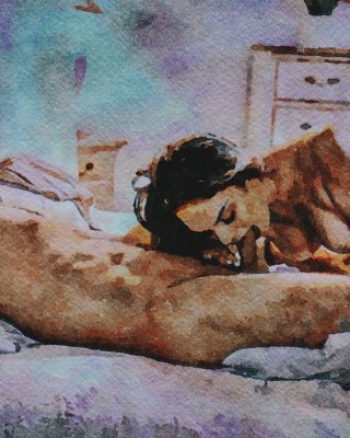 Erotic Digital Watercolor 32