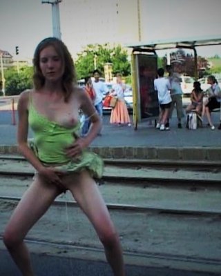 Public Exhibit Outdoor Strangers Teasing Dogging Flash